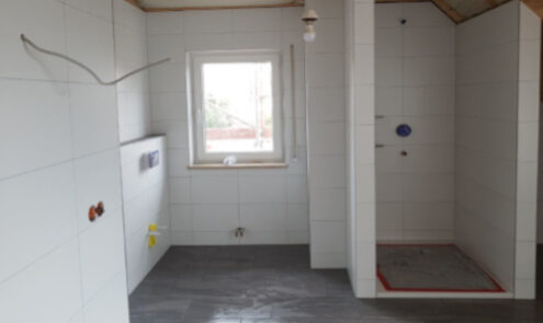 Badezimmer im Neubau